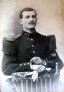 Mon arrière-grand-père en uniforme vers 1910