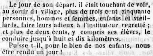 Extrait du journal L'Indépendant (mars 1867)
